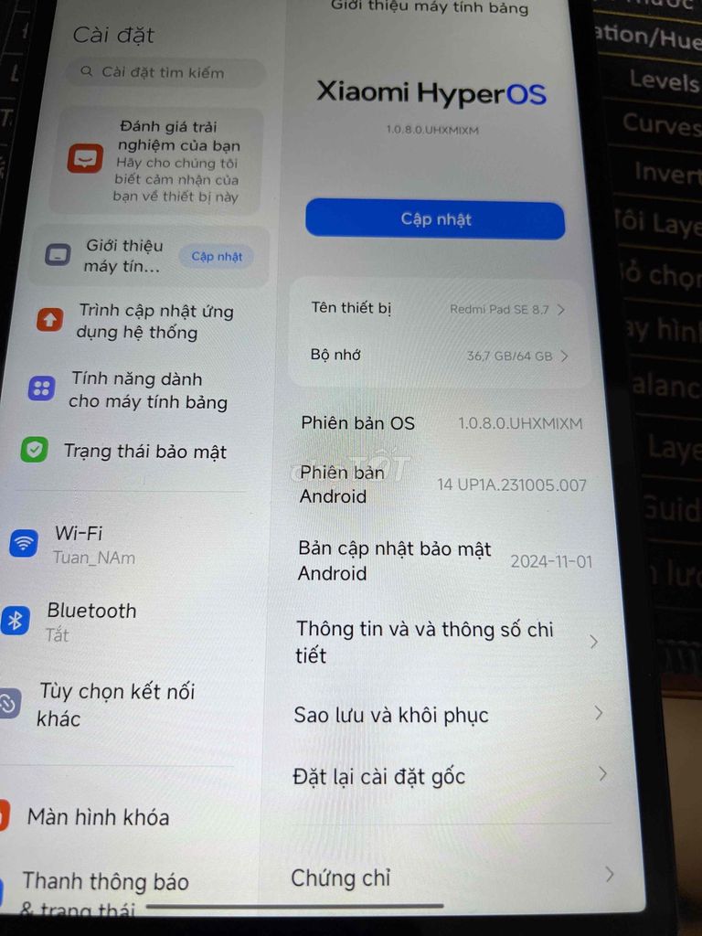 Xiaomi Redmi Pad SE 8.7 inch 64GB Xám root. Mua bán Máy tính bảng tại Thị xã Bến Cát Bình Dương được đăng bởi văn tuấn hình 1