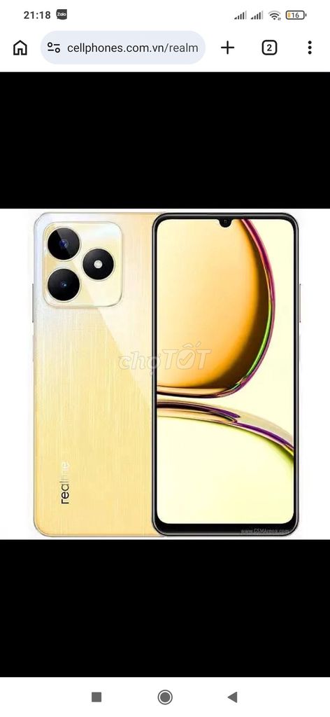 Realme C53 Vàng. Mua bán Điện thoại tại Quận 8 Tp Hồ Chí Minh được đăng bởi thienan ky hình 1