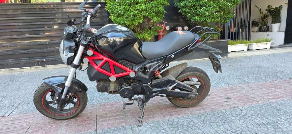 Мотоцикл 110cc, тайский, черный, с ручным сцеплением
