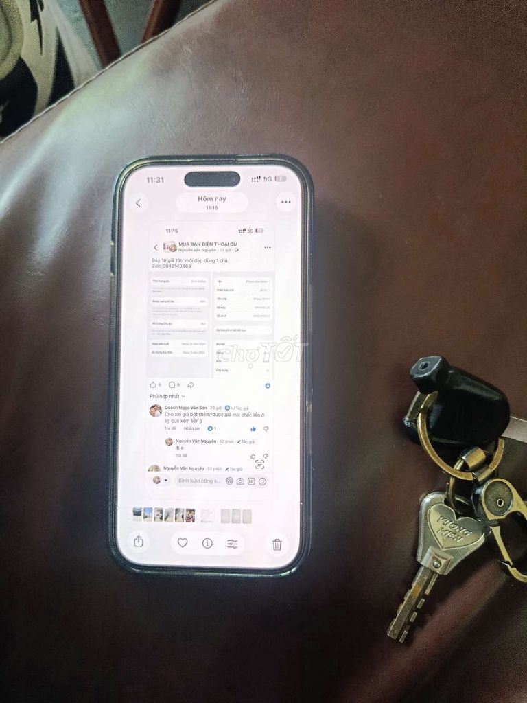 Apple iPhone 16 Pro 128GB Đen. Mua bán Điện thoại tại Huyện Bình Chánh Tp Hồ Chí Minh được đăng bởi Văn Nguyện hình 1