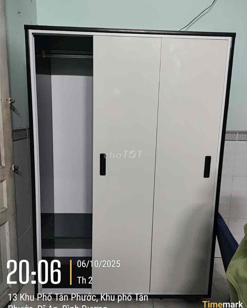 Tủ quần áo Nhựa Đài Loan 1m25 Trắng, Đen. Mua bán Tủ, kệ gia đình tại Huyện Nhà Bè Tp Hồ Chí Minh được đăng bởi Hong Le hình 1