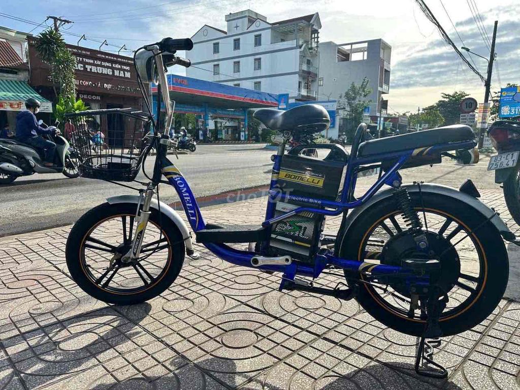 Xe đạp điện Bomelli Xanh dương Đã qua sử dụng. Mua bán Xe điện tại Quận Ô Môn Cần Thơ được đăng bởi Nhân hình 2