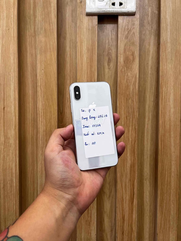 Apple iPhone X 256GB Trắng Đã qua sử dụng. Mua bán Điện thoại tại Quận Đống Đa Hà Nội được đăng bởi  HT Mobie Trả góp nợ xáu bao duyệt hình 1
