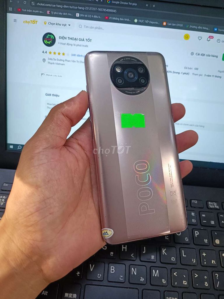 Xiaomi POCO X3 Pro 6GB.128GB PIN 5160 SNAP 860 . Mua bán Điện thoại tại Quận Bình Thạnh Tp Hồ Chí Minh được đăng bởi Dân Mobile hình 1