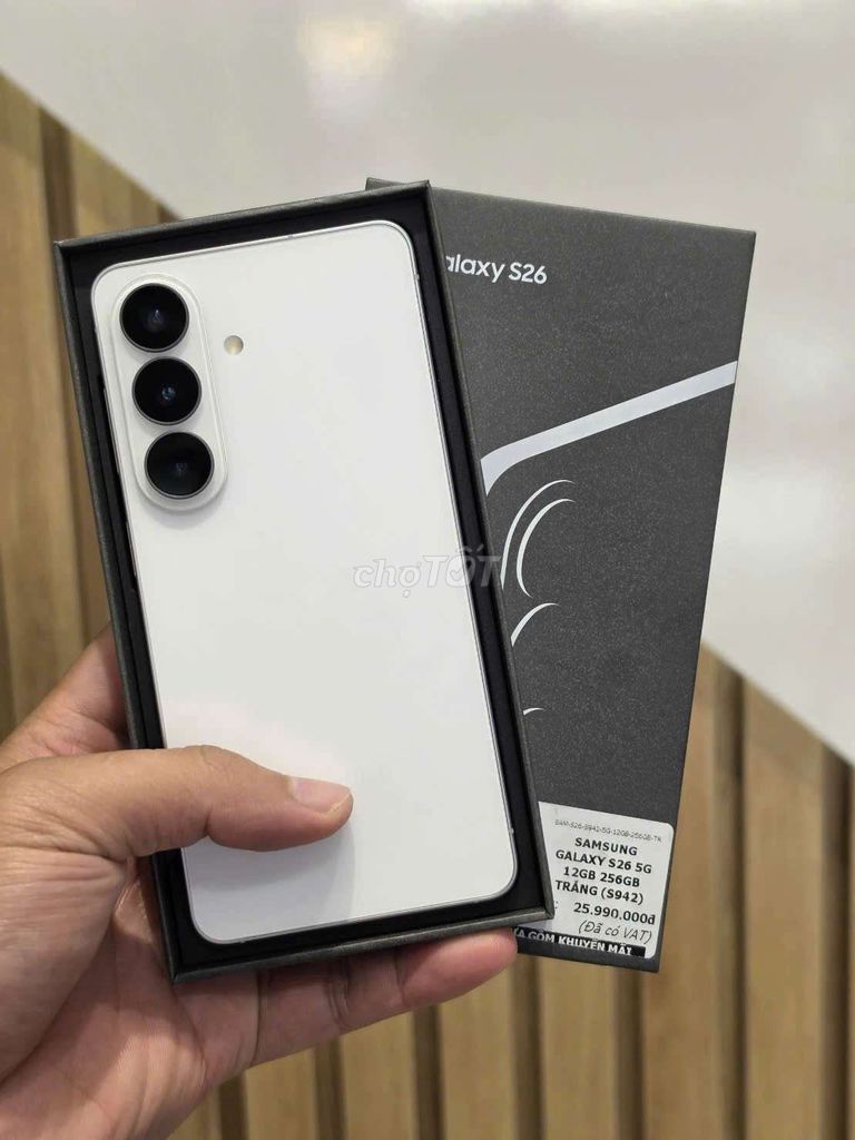 Samsung Galaxy S26 256GB Trắng box, còn bảo hành. Mua bán Điện thoại tại Quận Gò Vấp Tp Hồ Chí Minh được đăng bởi NhânLL hình 1