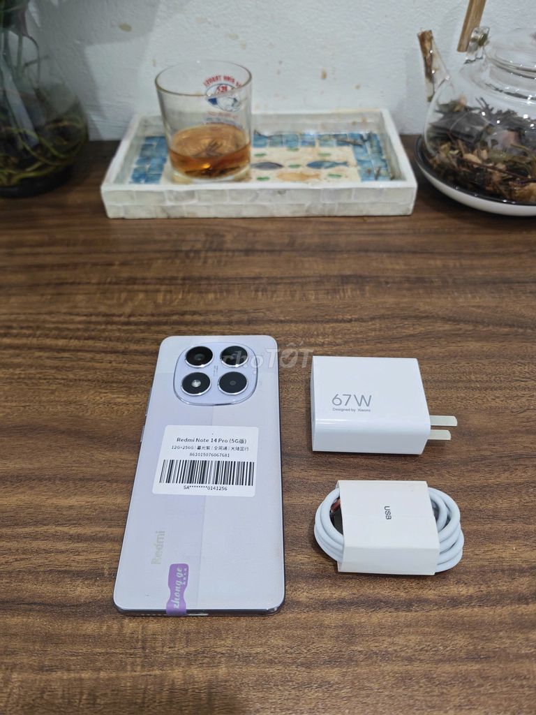 Redmi Note 14 Pro 5G 12/256 Tím sạc67w có ship COD. Mua bán Điện thoại tại Quận Hoàng Mai Hà Nội được đăng bởi Trần Ngọc Hiếu hình 1