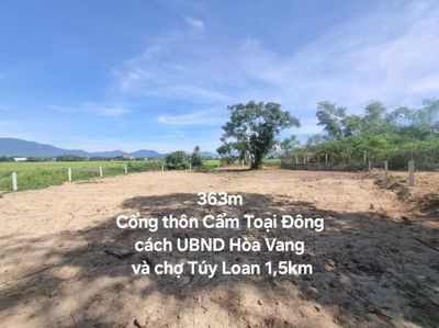 Bán đất 363m, cách 1,5km tới UBND Hòa Vàng và chợ Túy Loan