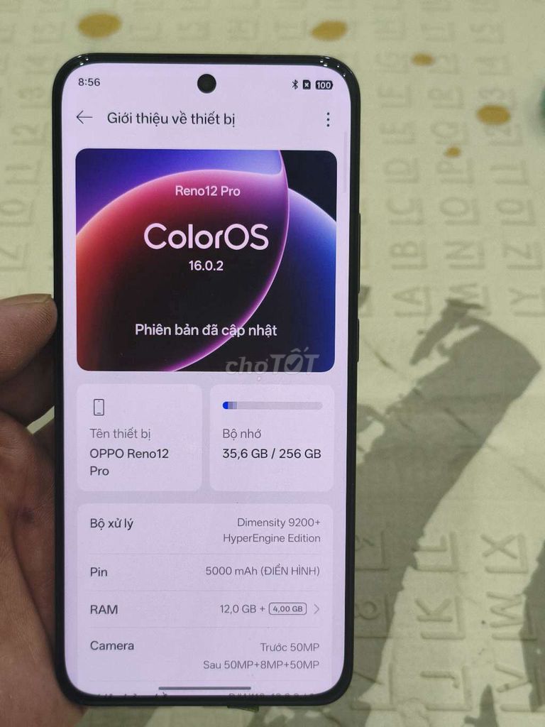 Oppo Reno12 Pro 256GB Đen. Mua bán Điện thoại tại Quận Hoàng Mai Hà Nội được đăng bởi Nguyennoi hình 1