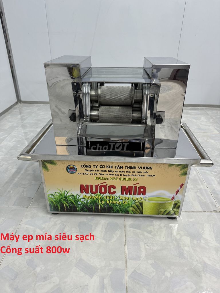 Máy ép mía siêu sạch để bàn công suất 800w