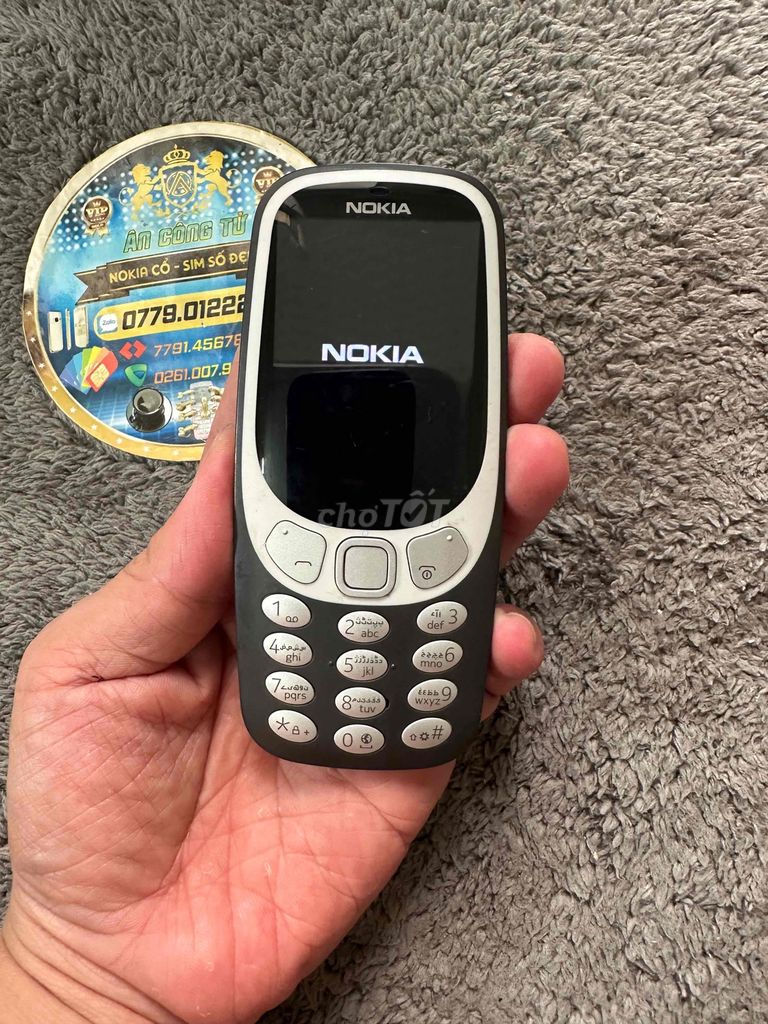 3310 đen xám bản 3G 1 sjm k cắt sóng,xtay Ả rập