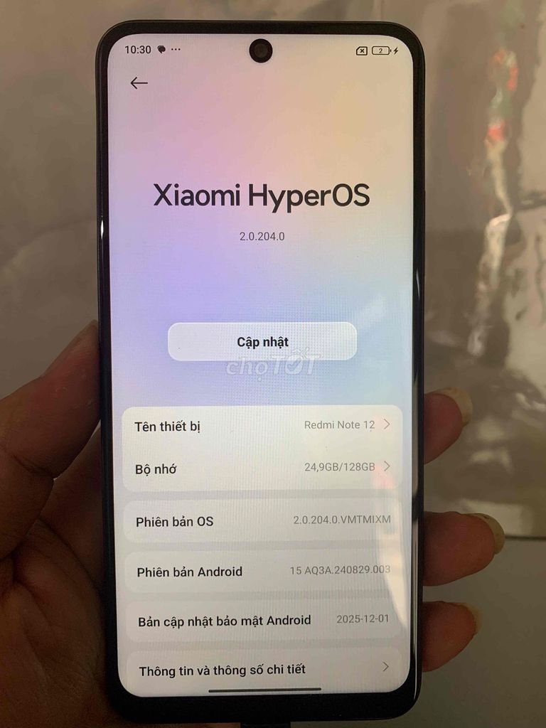 Xiaomi Redmi Note 12 ram 8/128GB. Mua bán Điện thoại tại Quận Hoàng Mai Hà Nội được đăng bởi phạm duy hình 1