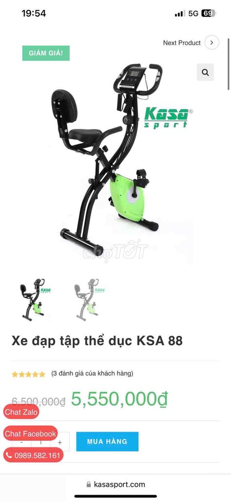 Cần thanh lý xe đạp tập thể thao tại chỗ KSA88