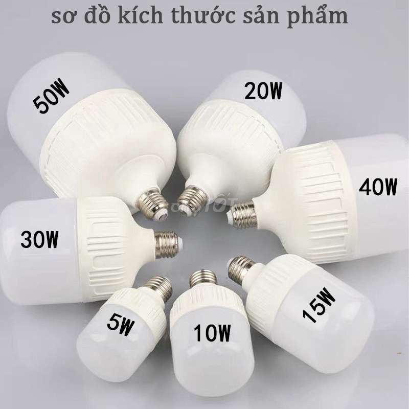 Bóng trụ led 30w trắng / vàng