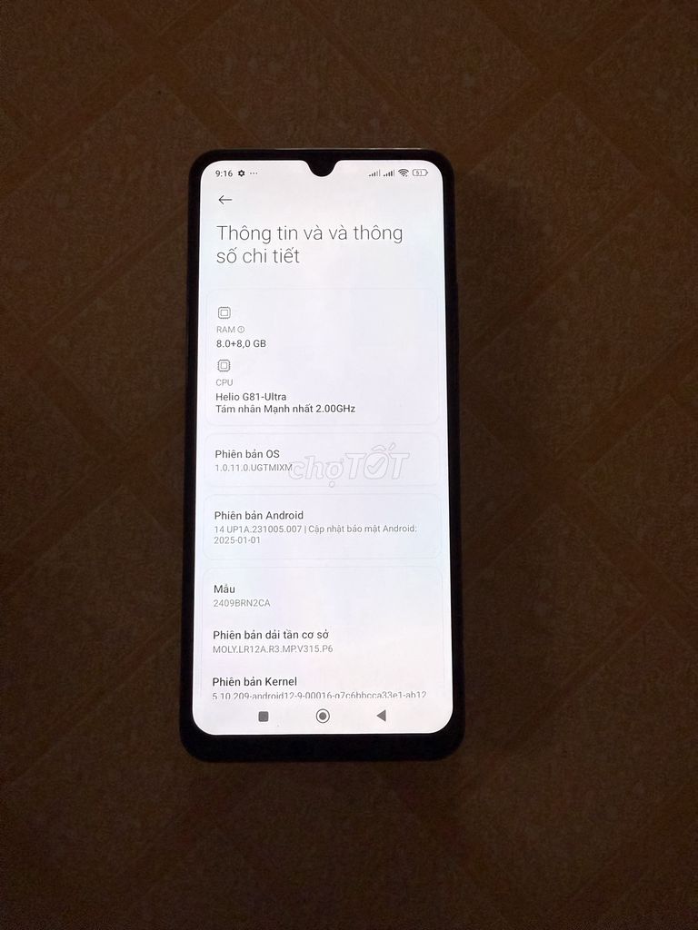 Xiaomi 14C ram 8/256G blue còn bh pin 5160mah trâu. Mua bán Điện thoại tại Quận Tân Phú Tp Hồ Chí Minh được đăng bởi Johntran hình 1