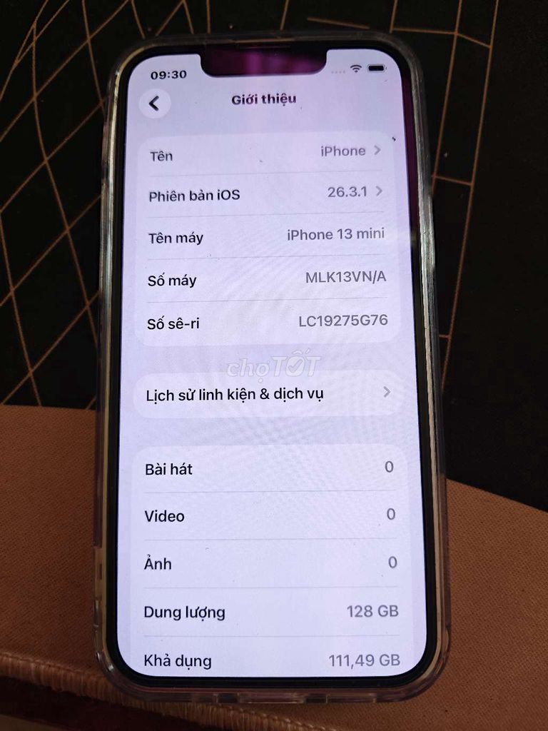 Apple iPhone 13 mini 128GB Trắng. Mua bán Điện thoại tại Quận Bình Thạnh Tp Hồ Chí Minh được đăng bởi Trung hình 1