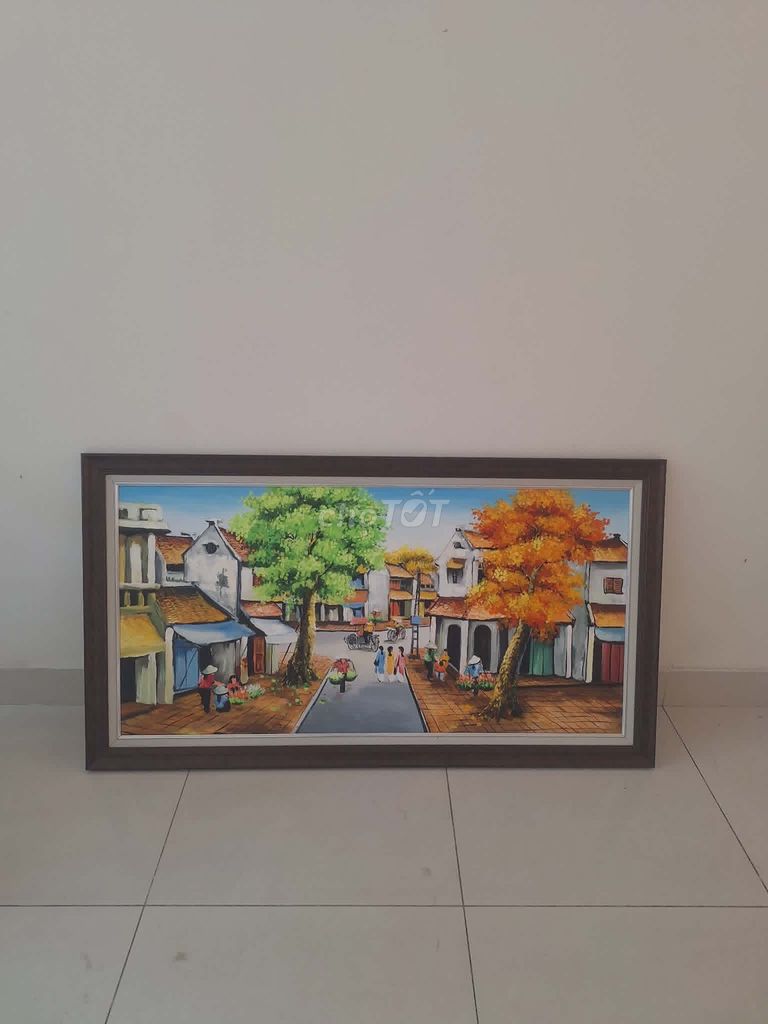 Tranh sơn dầu 135cm. Mua bán Đồ sưu tầm, đồ cổ tại Quận 7 Tp Hồ Chí Minh được đăng bởi Khang Đoàn hình 1