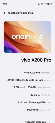 Vivo X200 Pro 12/256GB Trắng Fullbox. Mua bán Điện thoại tại Thành phố Biên Hòa Đồng Nai được đăng bởi Minh Hoan
