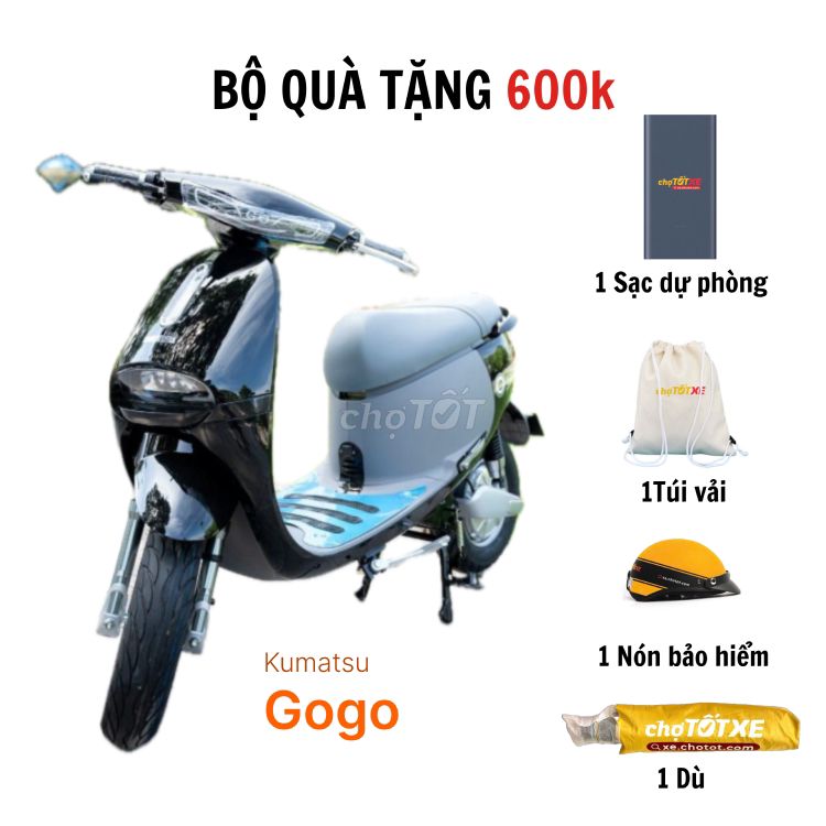 XE ĐIỆN KUMATSU GOGO 2024 ĐEN BÓNG