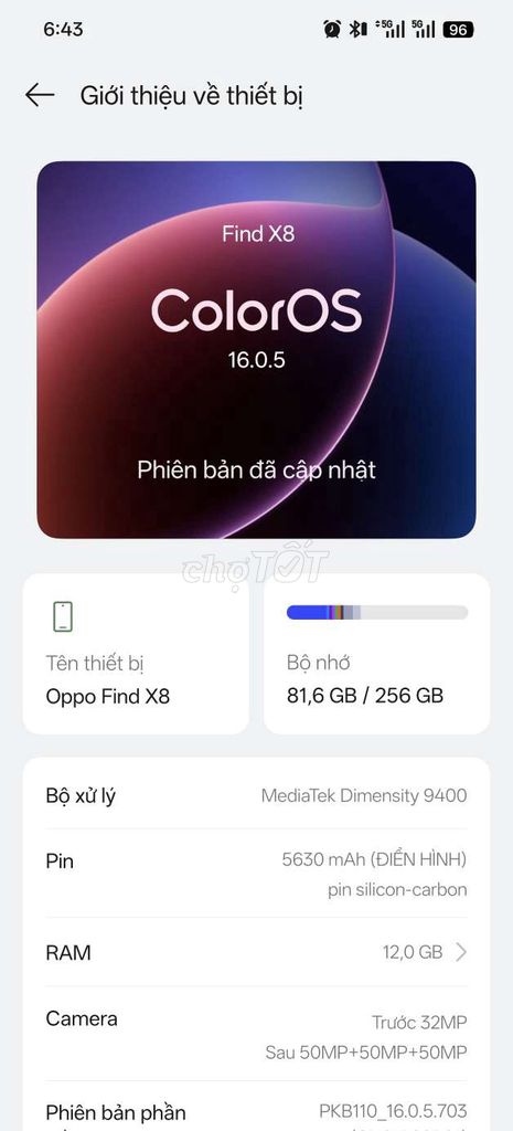Oppo Find X8 256GB. Mua bán Điện thoại tại Thành phố Huế Thừa Thiên Huế được đăng bởi Tiểu Niếp Niếp hình 1