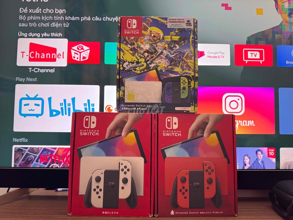 nintendo switch oled hắc 256g 99% full box