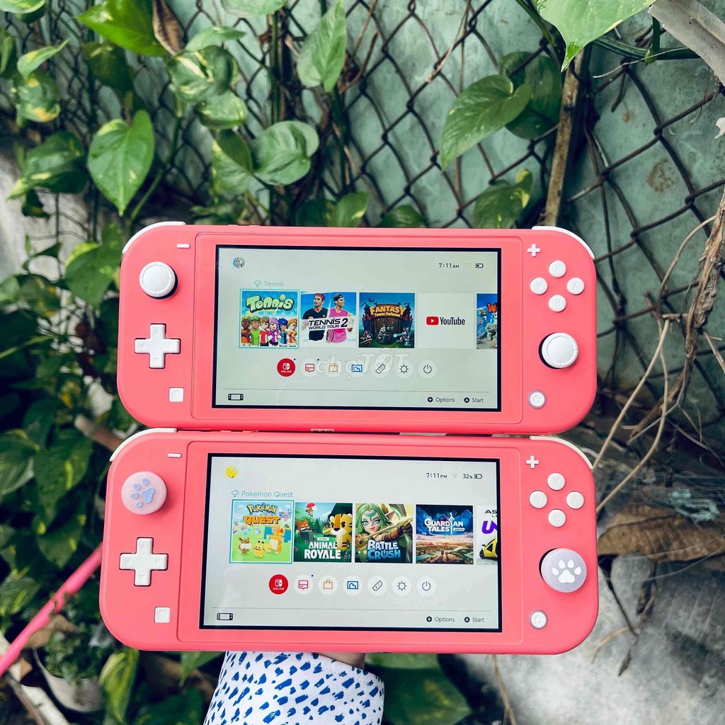 Nintendo Switch Lite Pink Nohack Likenew 99%