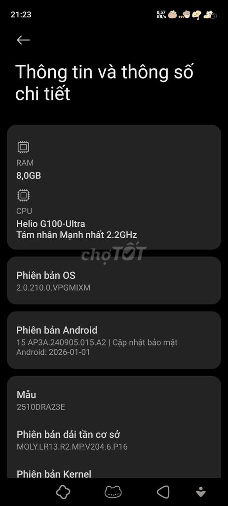 Xiaomi Redmi Note 15 4G 128GB Đã sử dụng. Mua bán Điện thoại tại Huyện Na Rì Bắc Kạn được đăng bởi trung ma hình 1