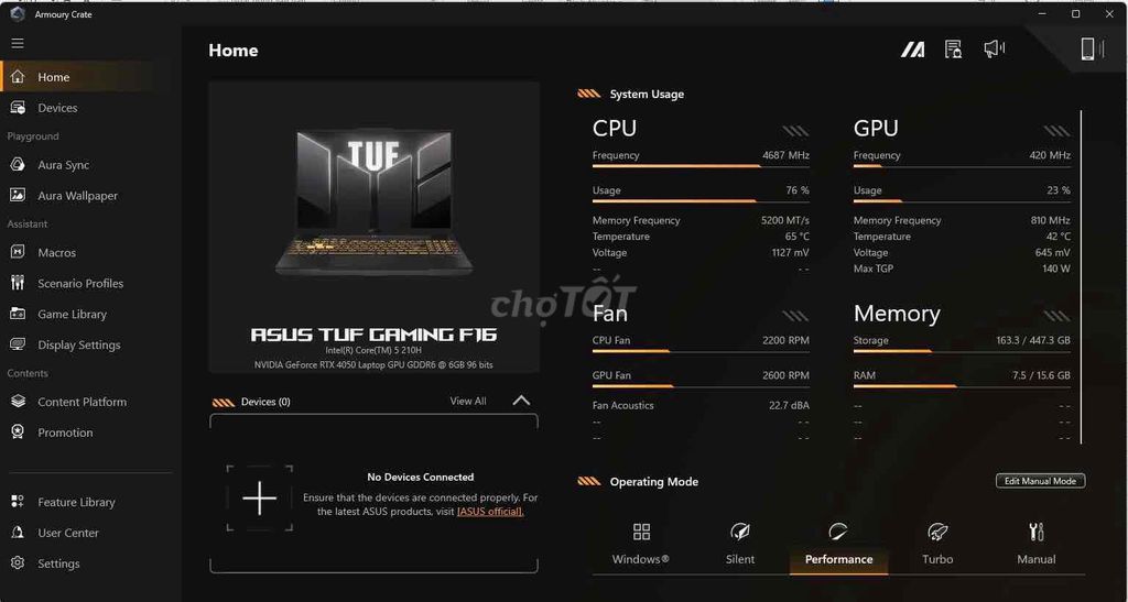 ASUS TUF Gaming F16 i5 16GB/512GB. Mua bán Laptop tại Thị xã Phú Mỹ Bà Rịa - Vũng Tàu được đăng bởi Pi mập hình 1