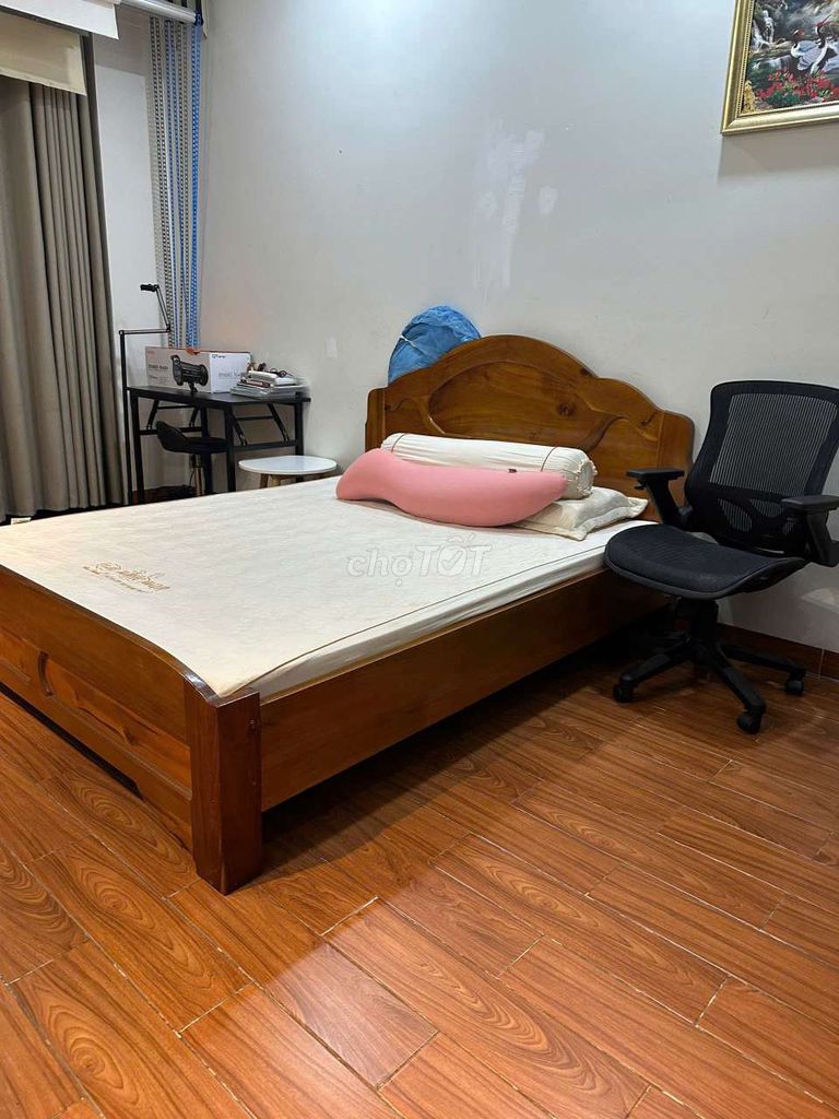 Giường ngủ Gỗ tự nhiên 1m6x2m Nệm Kymdan. Mua bán Giường, chăn ga gối nệm tại Huyện Hóc Môn Tp Hồ Chí Minh được đăng bởi Dũng Hoàng hình 1