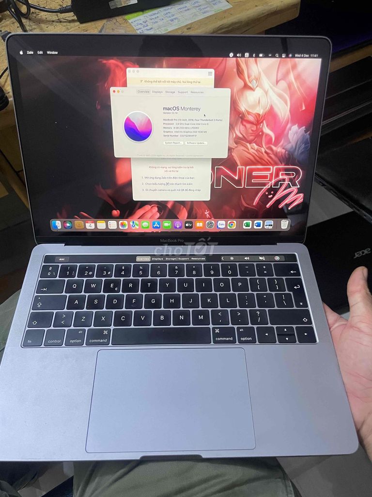 Macbook pro 2016 i5 ram 8g ssd 500g