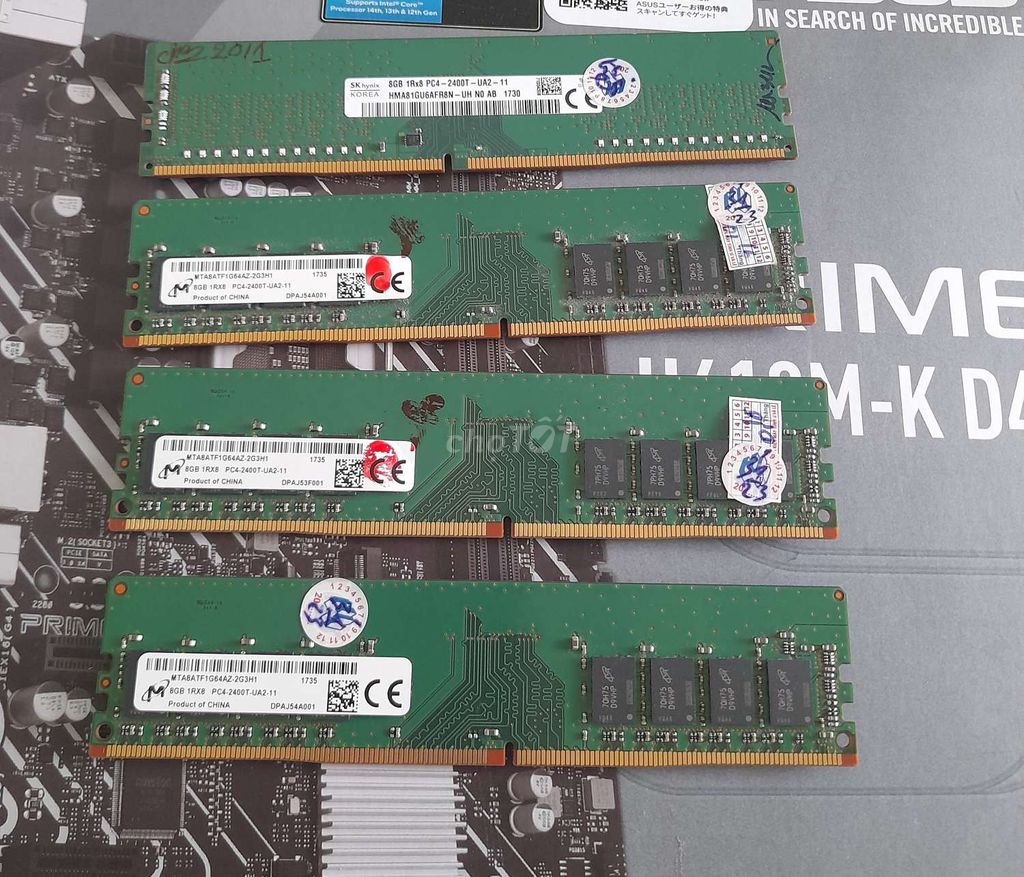 RAM Micron Hynix DDR4 8GB keng zin như mới bh 1th. Mua bán Linh kiện (RAM, Card...) tại Thành phố Thủ Dầu Một Bình Dương được đăng bởi Phú Dương  hình 1