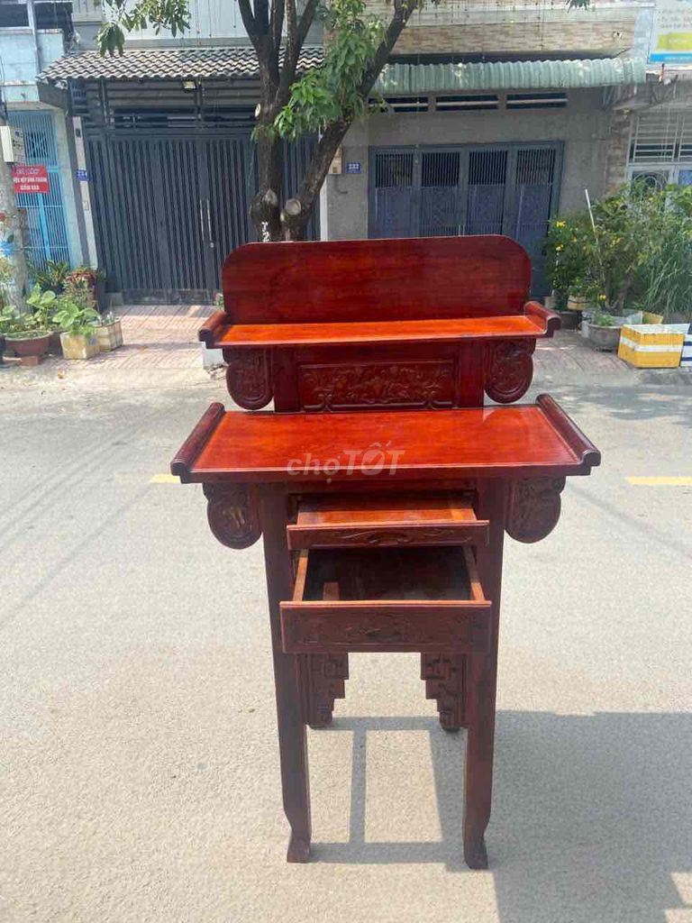 Bàn thờ Gia Tiên Thờ  Gỗ Nâu đỏ 2 tầng 1m6 x 80. Mua bán Nội thất, đồ gia dụng khác tại Thành phố Thủ Đức Tp Hồ Chí Minh được đăng bởi DV Vệ Sinh Công Nghiệp Giúp Việc Nhà Theo Giờ hình 1