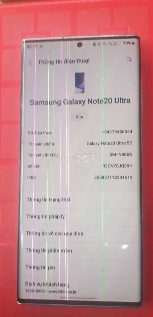 Samsung Galaxy Note 20 Ultra 12GB/256GB Bạc 98%. Mua bán Điện thoại tại Huyện Lộc Ninh Bình Phước được đăng bởi Liêu Quốc Việt hình 1