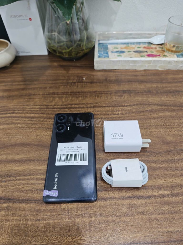 Redmi Note 12 Turbo 12/256 Đen sạc 67w có ship COD. Mua bán Điện thoại tại Quận Hoàng Mai Hà Nội được đăng bởi Trần Ngọc Hiếu hình 1