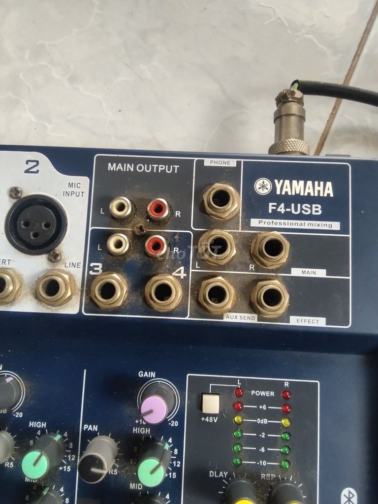 Bàn mixer Yamaha F4-USB Xanh đen đã sử dụng. Mua bán Tivi, Âm thanh tại Huyện Đức Huệ Long An được đăng bởi May Test hình 1