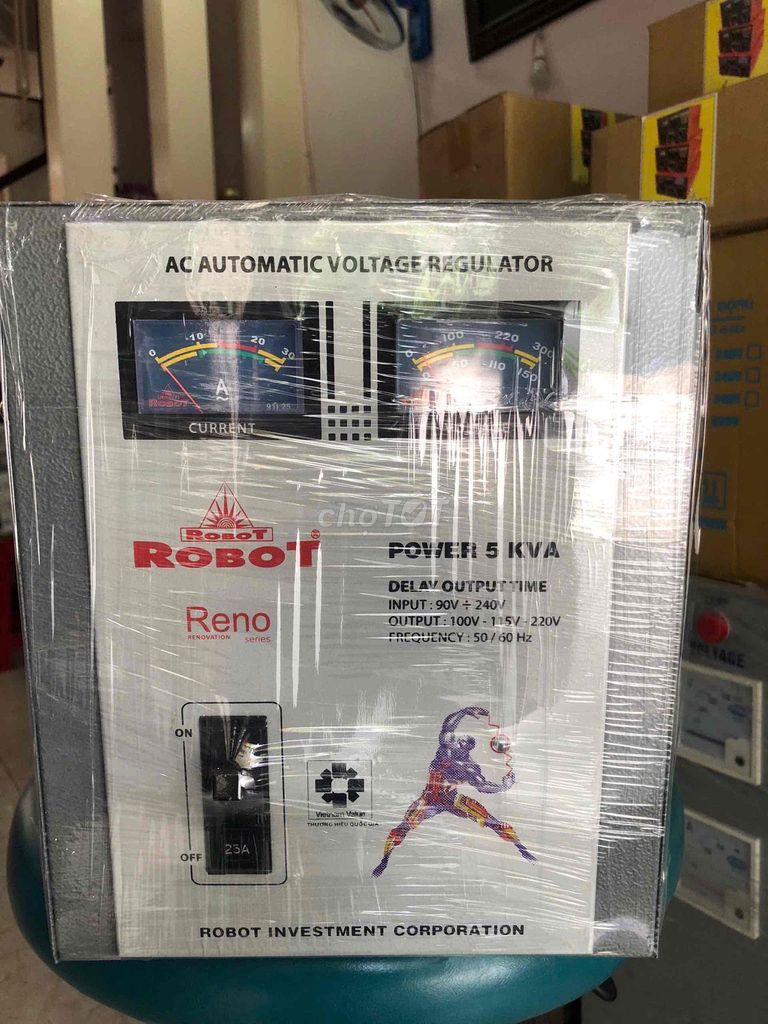 Ổn áp Robot Reno 5 KVA. Mua bán Đồ chuyên dụng, Giống nuôi trồng tại Quận 12 Tp Hồ Chí Minh được đăng bởi phuc huyen  hình 1