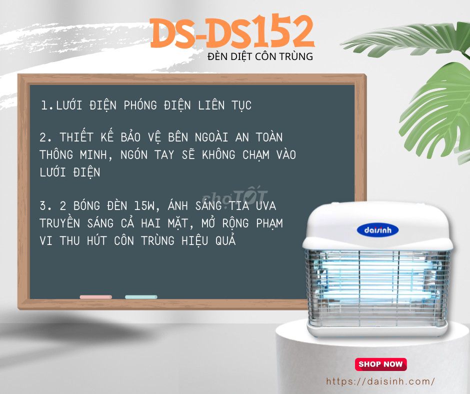 ĐÈN DIỆT MUỖI ĐẠI SINH DS-D152. Mua bán Đèn tại Quận Gò Vấp Tp Hồ Chí Minh được đăng bởi Mr Khải hình 1