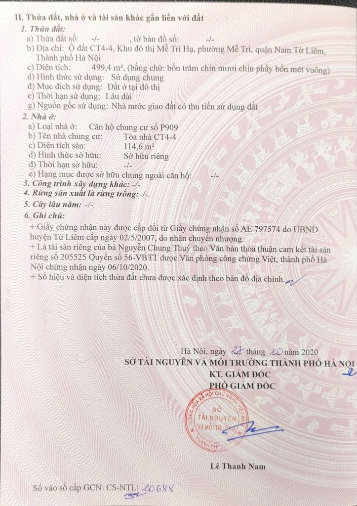 Chính chủ cần bán nhanh CH phòng 909 Tòa CT4-4 Mễ Trì Hạ, Nam Từ Liêm - ảnh 5