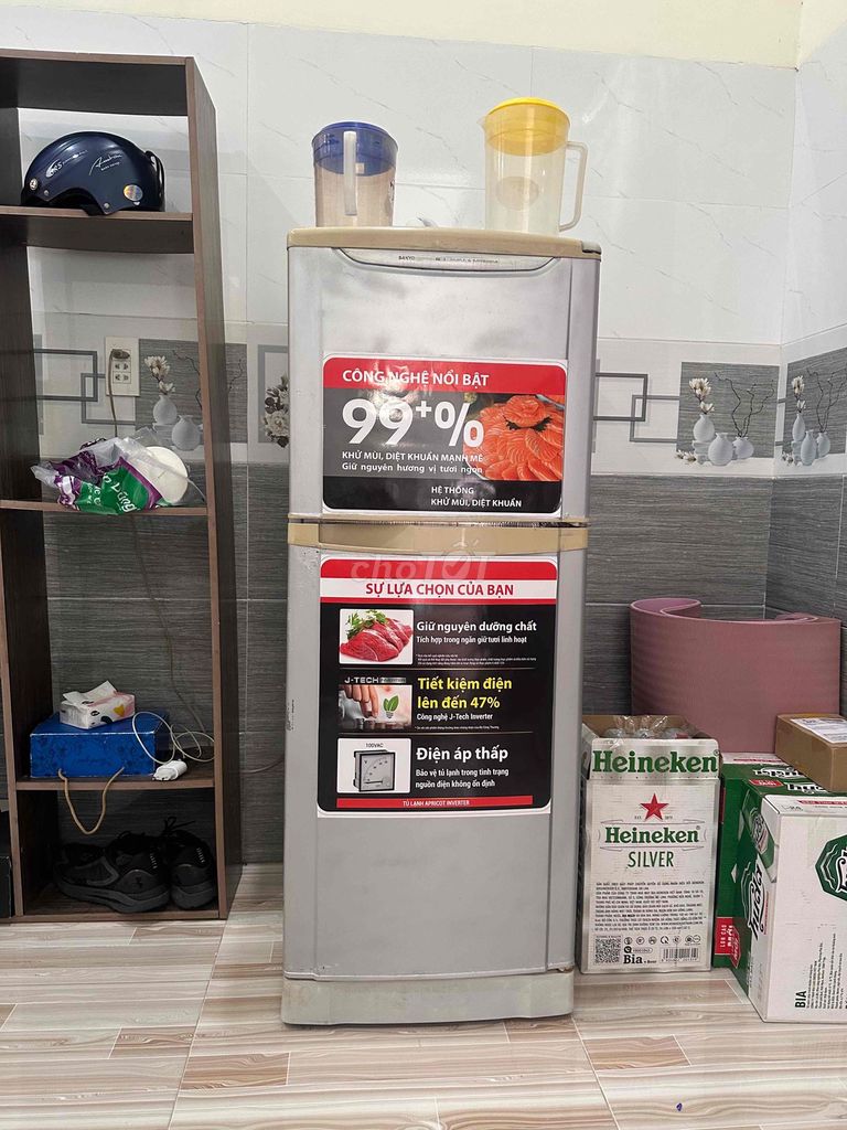 Tủ lạnh Sanyo Xám. Mua bán Tủ lạnh tại Quận Ngũ Hành Sơn Đà Nẵng được đăng bởi Minh nguyen hình 1