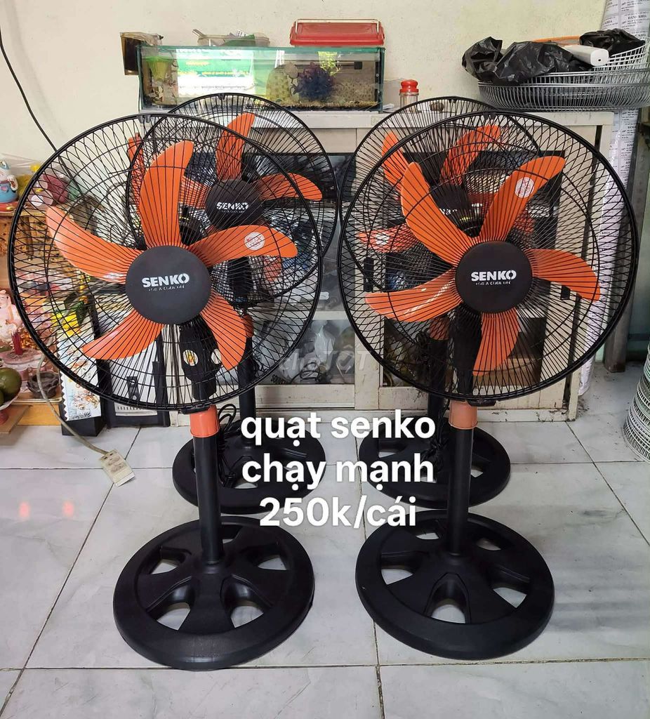 Quạt lửng Senko Đen Cam. Mua bán Quạt tại Quận Cẩm Lệ Đà Nẵng được đăng bởi Quạt củ giá ok hình 1