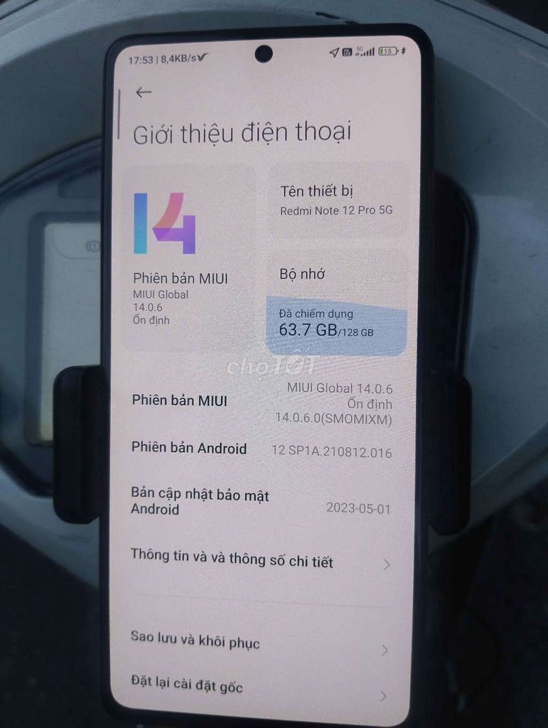 Xiaomi Redmi Note 12 Pro 5G 128GB Đen. Mua bán Điện thoại tại Quận 8 Tp Hồ Chí Minh được đăng bởi nhat hình 1