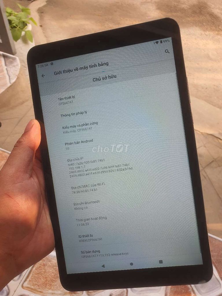 Máy tính bảng Android 10. Mua bán Máy tính bảng tại Thị xã Tân Uyên Bình Dương được đăng bởi Được hình 1