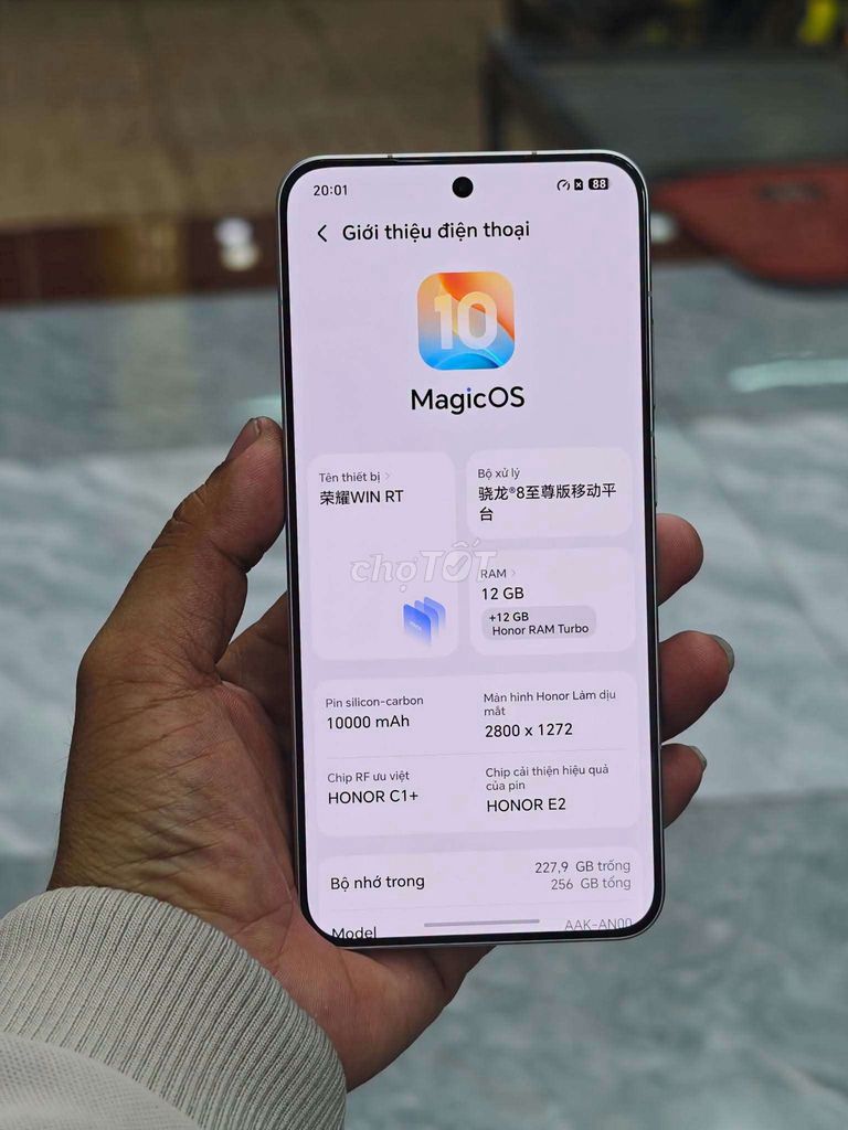 Honor Win RT 12GB/256GB Trắng Đã sử dụng. Mua bán Điện thoại tại Thị xã Tân Uyên Bình Dương được đăng bởi Hoàng Phúc hình 1