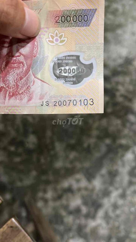 Tiền giấy 200.000 VNĐ 2007. Mua bán Đồ sưu tầm, đồ cổ tại Quận Ngũ Hành Sơn Đà Nẵng được đăng bởi Trần Mạnh hình 1