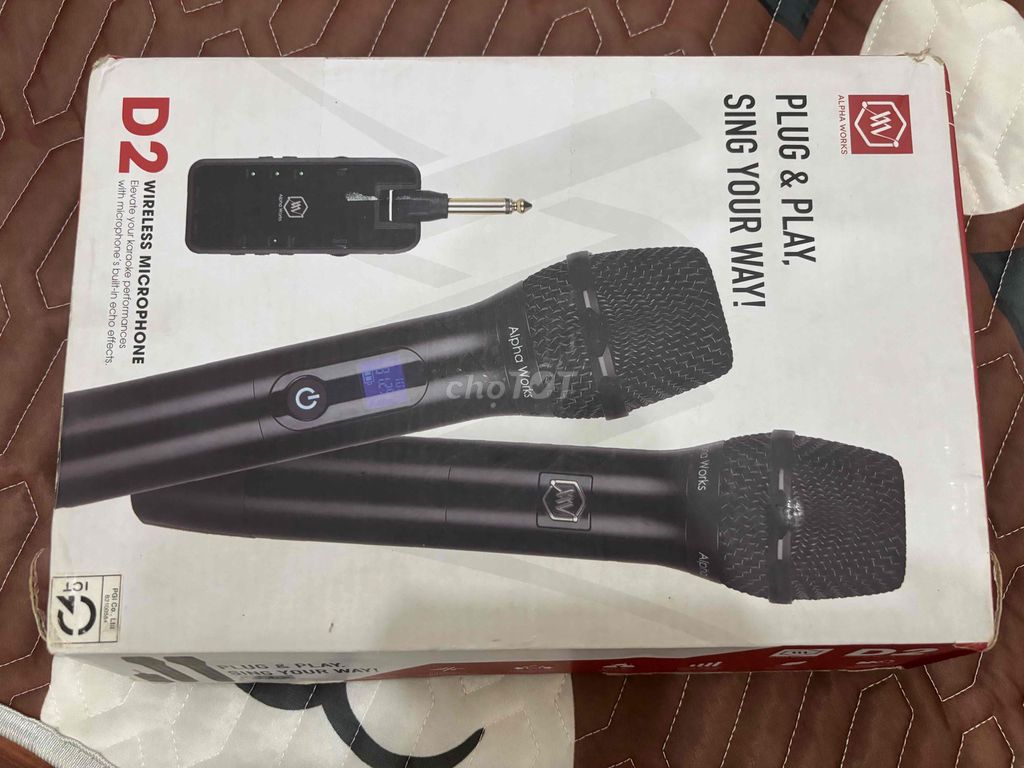 Micro không dây Alpha Works D2 Đen. Mua bán Tivi, Âm thanh tại Thành phố Long Khánh Đồng Nai được đăng bởi Hân hình 1