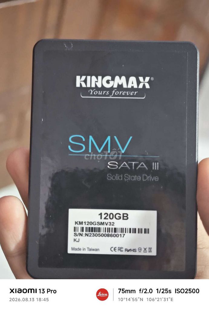 Ổ cứng SSD Kingmax SMV III 120GB SATA III. Mua bán Linh kiện (RAM, Card...) tại Thành phố Bến Tre Bến Tre được đăng bởi khôi hình 1