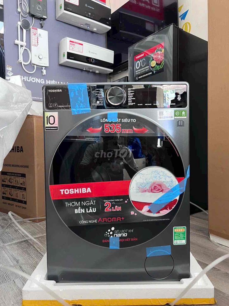 Máy giặt sấy Toshiba Inverter giặt sấy 10.5 / 7kg. Mua bán Máy giặt tại Quận Ninh Kiều Cần Thơ được đăng bởi Quỳnh  hình 1