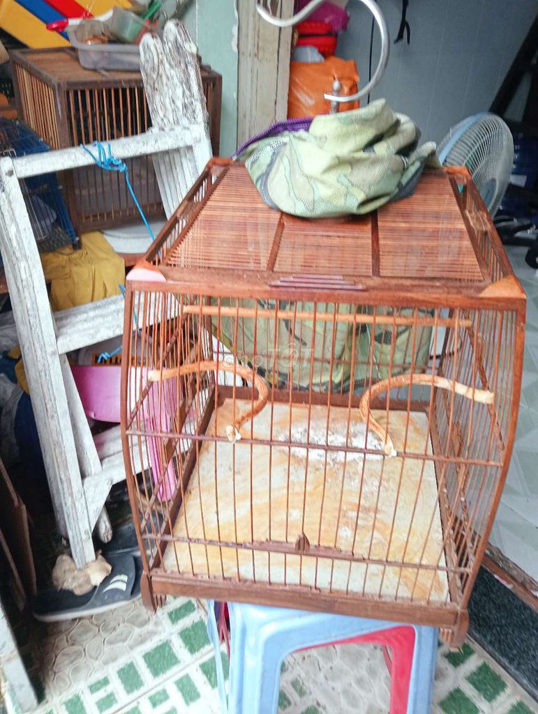 Lồng chim Gỗ Nâu. Mua bán Phụ kiện, Thức ăn, Dịch vụ tại Quận Bình Tân Tp Hồ Chí Minh được đăng bởi Sang Nguyễn hình 1