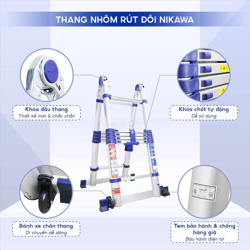 THANG NHÔM RÚT CHỮ A NIKAWA NK-56AI.PRI