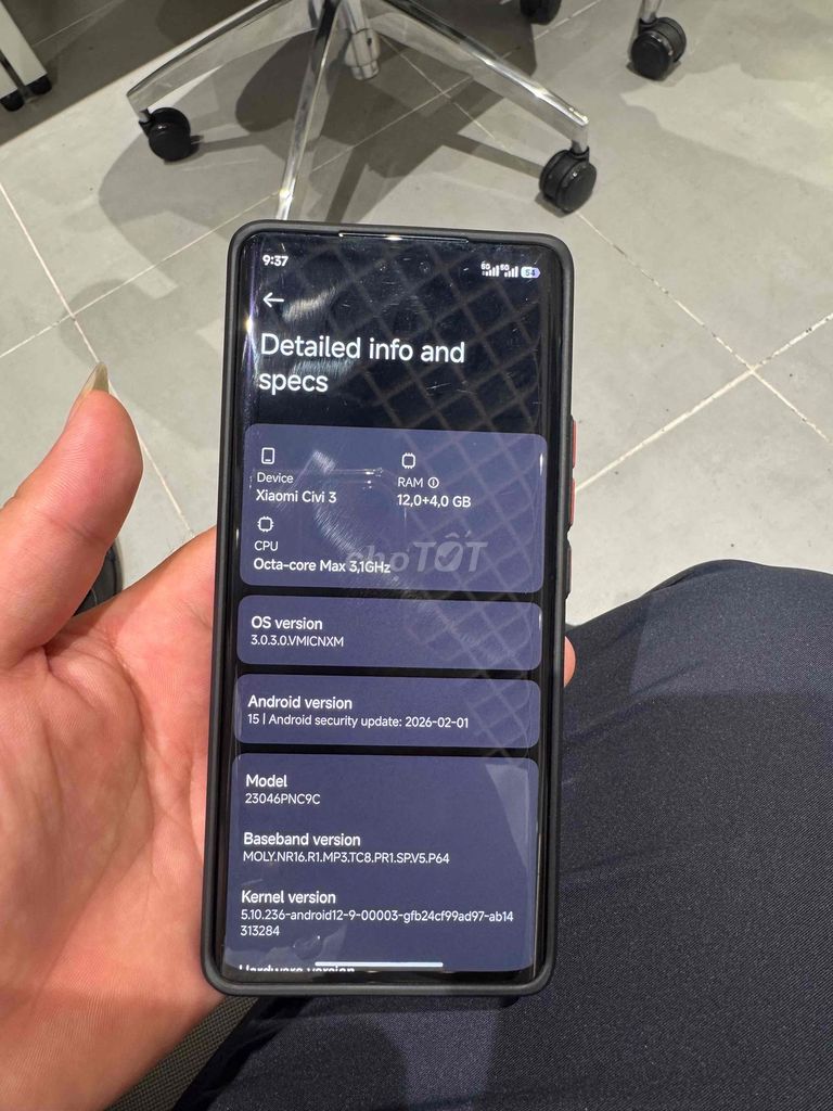 Xiaomi Civi 3 256GB Xanh ngọc. Mua bán Điện thoại tại Quận Cầu Giấy Hà Nội được đăng bởi Quang Thịnh hình 1