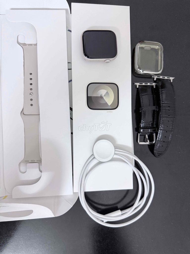 Apple Watch Series 9 GPS 45mm Starlight Đã sử dụng. Mua bán Thiết bị đeo thông minh tại Quận Ba Đình Hà Nội được đăng bởi UserHK hình 1